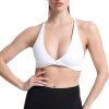 TwentyonefitnessYoga Women’s Workout Sports Bras Fitness Backless Padded Sienna Low Impact Bra Yoga Crop Tank Top