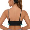TwentyonefitnessYoga Bras Sports Bra for Women Wirefree Racerback Workout Bras Sexy Thin Straps Yoga Sport Bras with Removable Pads