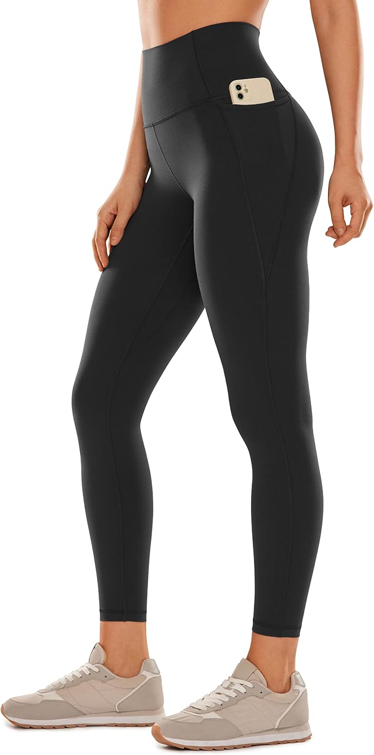 TwentyonefitnessYoga Hot Pants Womens  Workout Leggings 25 Inches – High Waisted Gym Yoga Pants with Pockets Buttery SoftLeggings