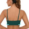 TwentyonefitnessYoga Bras Sports Bra for Women Wirefree Racerback Workout Bras Sexy Thin Straps Yoga Sport Bras with Removable Pads