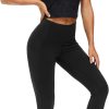 TwentyonefitnessYoga Thick High Waist Yoga Pants with Pockets, Tummy Control Workout Running Yoga Leggings for WomenLeggings