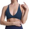 TwentyonefitnessYoga Women’s Workout Sports Bras Fitness Backless Padded Sienna Low Impact Bra Yoga Crop Tank Top