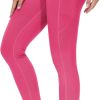 TwentyonefitnessYoga Thick High Waist Yoga Pants with Pockets, Tummy Control Workout Running Yoga Leggings for WomenLeggings