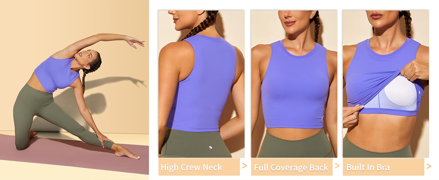 Women Padded Sports Bra Fitness Workout Running Shirts Yoga Tank Top