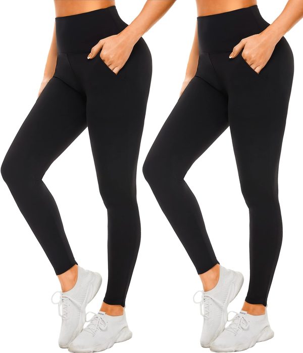TwentyonefitnessYoga Soft Leggings for Women – High Waisted Tummy Control No See Through Workout Yoga PantsLeggings