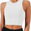 TwentyonefitnessYoga Bras Sports Bras for Women Removable Padded Yoga Tank Tops Sleeveless Fitness Workout Crop Tops
