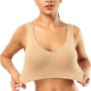 TwentyonefitnessYoga Sports Bras for Women, Seamless Comfortable Yoga Bra with Removable Pads
