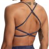 TwentyonefitnessYoga Women’s Workout Sports Bras Fitness Backless Padded Ivy Low Impact Bra Yoga Crop Tank Top