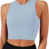 TwentyonefitnessYoga Bras Sports Bras for Women Removable Padded Yoga Tank Tops Sleeveless Fitness Workout Crop Tops