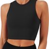 TwentyonefitnessYoga Bras Sports Bras for Women Removable Padded Yoga Tank Tops Sleeveless Fitness Workout Crop Tops