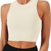TwentyonefitnessYoga Bras Sports Bras for Women Removable Padded Yoga Tank Tops Sleeveless Fitness Workout Crop Tops