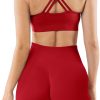 TwentyonefitnessYoga Women 2 Piece Workout Outfits Sports Bra Seamless Leggings Yoga Gym Activewear Set