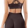 TwentyonefitnessYoga Women 2 Piece Workout Outfits Sports Bra Seamless Leggings Yoga Gym Activewear Set