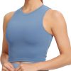 TwentyonefitnessYoga Bras Sports Bras for Women Removable Padded Yoga Tank Tops Sleeveless Fitness Workout Crop Tops