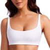 TwentyonefitnessYogaHot Bras Spaghetti Strap Sports Bras for Women – Square Neck Yoga Wireless Bra Padded Cami Crop Top