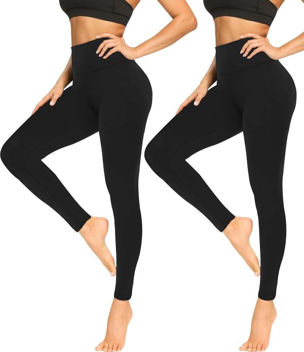 TwentyonefitnessYoga Soft Leggings for Women – High Waisted Tummy Control No See Through Workout Yoga PantsLeggings