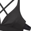 TwentyonefitnessYoga Hot Bras Deep V-Neck Sports Bras for Women – Spaghetti Strap Criss Cross Padded Bra Sexy Wireless Yoga Bra