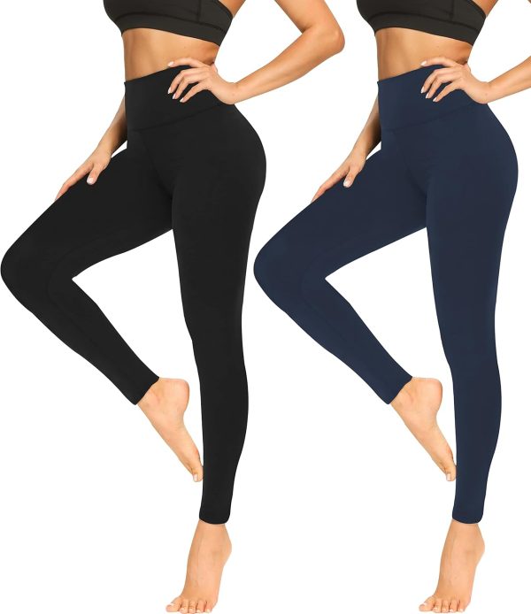 TwentyonefitnessYoga Soft Leggings for Women – High Waisted Tummy Control No See Through Workout Yoga PantsLeggings