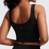 TwentyonefitnessYogaHot Bras  Womens High Neck Longline Sports Bra – U Back Padded Crop Workout Tank Top with Built in Bra