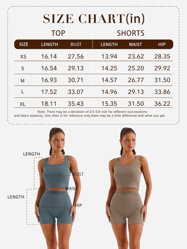 TwentyonefitnessYoga 2 Piece Lounge Sets for Women Matching Workout Set Cropped Tank Tops and High Waist Yoga Leggings Active Wear