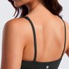 TwentyonefitnessYogaHot Bras Spaghetti Strap Sports Bras for Women – Square Neck Yoga Wireless Bra Padded Cami Crop Top