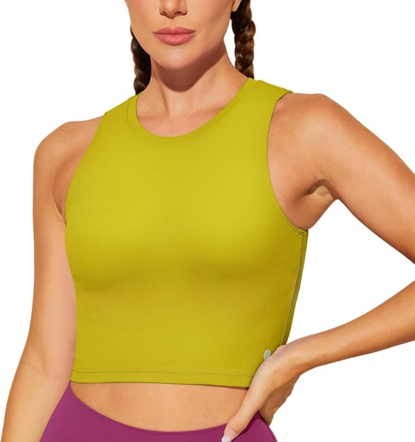 TwentyonefitnessYoga Bras Sports Bras for Women Removable Padded Yoga Tank Tops Sleeveless Fitness Workout Crop Tops