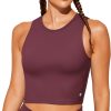 TwentyonefitnessYoga Bras Sports Bras for Women Removable Padded Yoga Tank Tops Sleeveless Fitness Workout Crop Tops