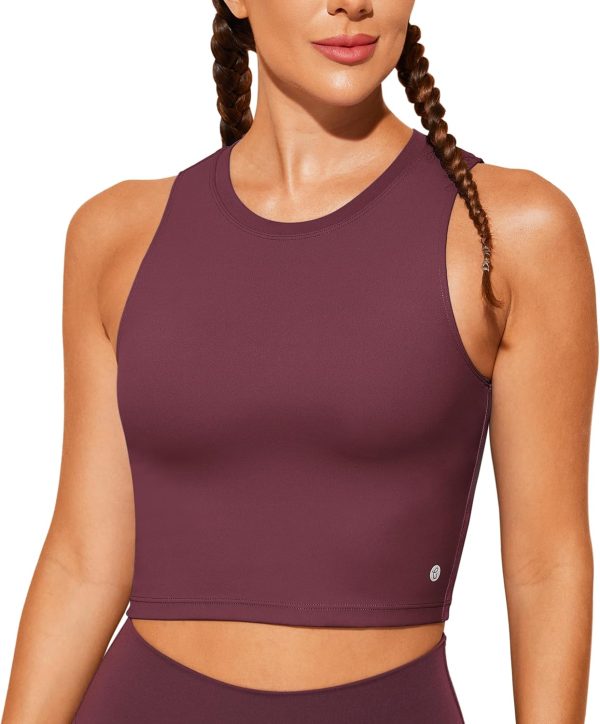 TwentyonefitnessYoga Bras Sports Bras for Women Removable Padded Yoga Tank Tops Sleeveless Fitness Workout Crop Tops