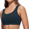 TwentyonefitnessYoga Hot Bras Ribbed Sports Bras for Women – U Back Wireless Medium Impact Sports Bra Padded Yoga Workout Bra