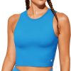 TwentyonefitnessYoga Bras Sports Bras for Women Removable Padded Yoga Tank Tops Sleeveless Fitness Workout Crop Tops