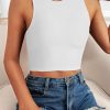 TwentyonefitnessYoga Bras Sports Bras for Women Removable Padded Yoga Tank Tops Sleeveless Fitness Workout Crop Tops