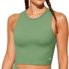 TwentyonefitnessYoga Bras Sports Bras for Women Removable Padded Yoga Tank Tops Sleeveless Fitness Workout Crop Tops
