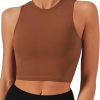 TwentyonefitnessYoga Bras Sports Bras for Women Removable Padded Yoga Tank Tops Sleeveless Fitness Workout Crop Tops