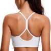 TwentyonefitnessYogaHot Bras Womens High Neck Y Back Sports Bra – Padded Halter Racerback Spaghetti Thin Strap Workout Yoga Bra