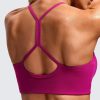 TwentyonefitnessYogaHot Bras Womens High Neck Y Back Sports Bra – Padded Halter Racerback Spaghetti Thin Strap Workout Yoga Bra