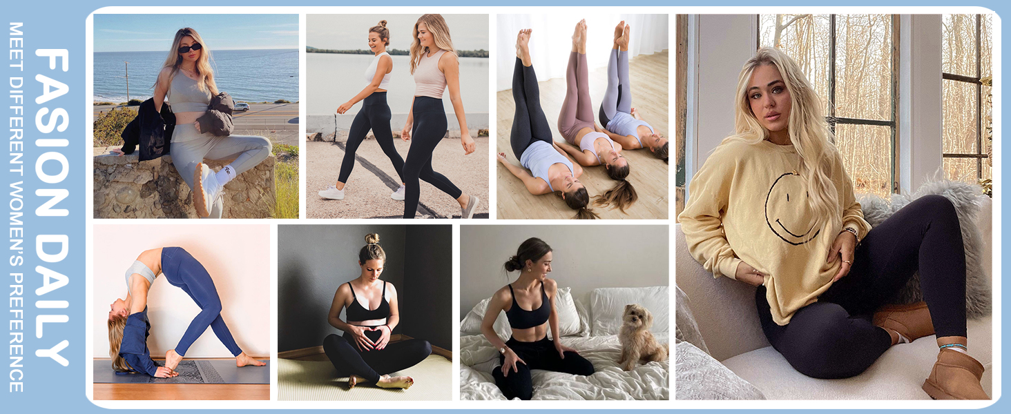 Buttery Soft Leggings for Women - High Waisted Tummy Control No See Through Workout Yoga Pants