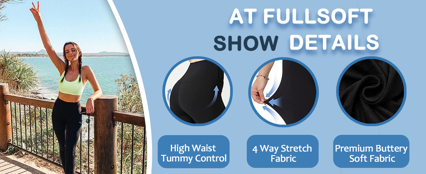 Buttery Soft Leggings for Women - High Waisted Tummy Control No See Through Workout Yoga Pants