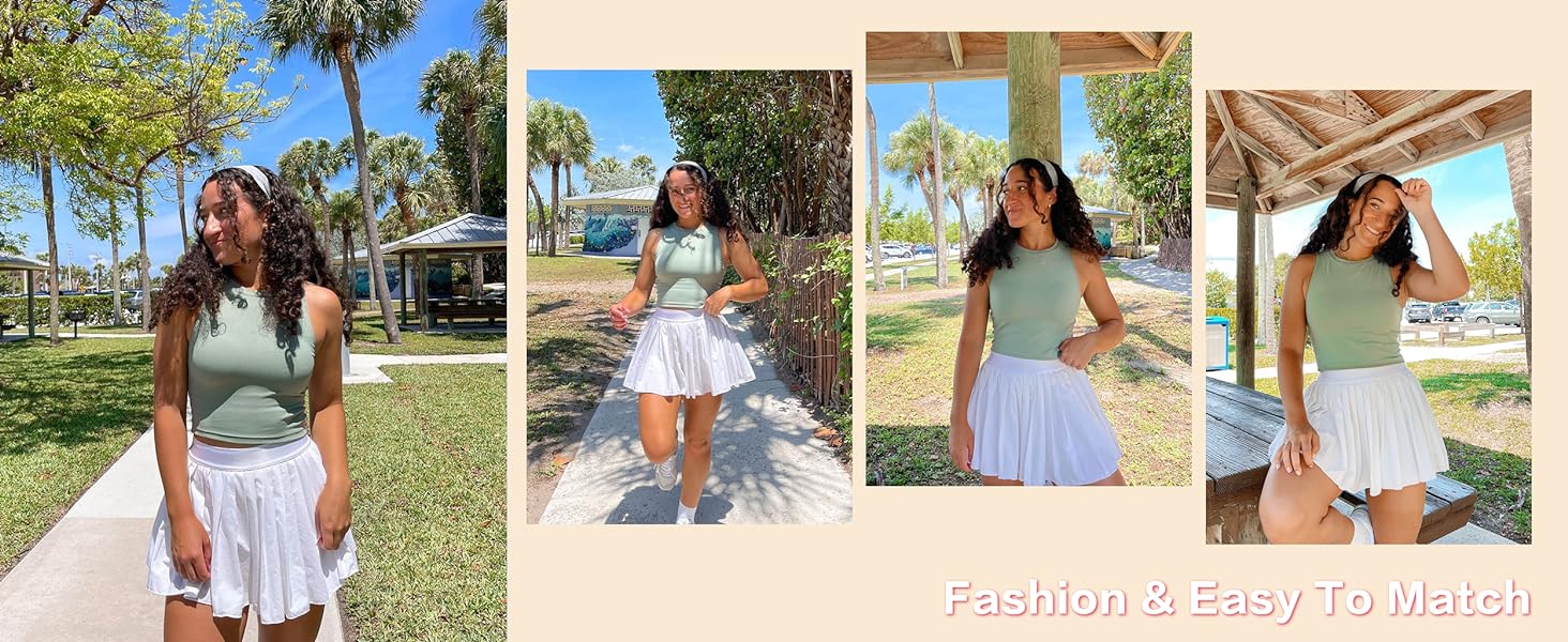The tank top can go along with anything and will easily become your leisurewear favorite.